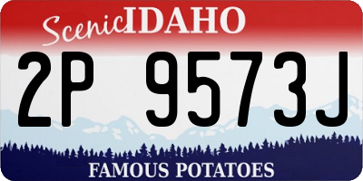 ID license plate 2P9573J