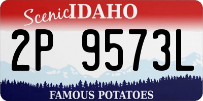 ID license plate 2P9573L