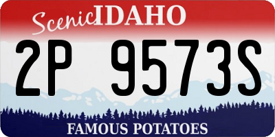 ID license plate 2P9573S
