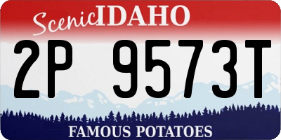 ID license plate 2P9573T