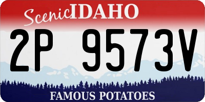ID license plate 2P9573V