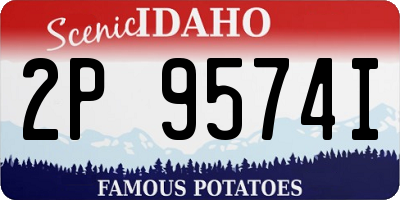 ID license plate 2P9574I