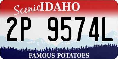 ID license plate 2P9574L