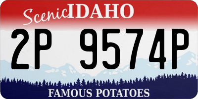 ID license plate 2P9574P