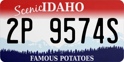 ID license plate 2P9574S