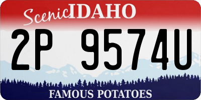 ID license plate 2P9574U