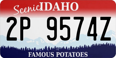 ID license plate 2P9574Z