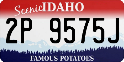 ID license plate 2P9575J
