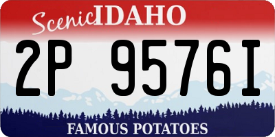 ID license plate 2P9576I