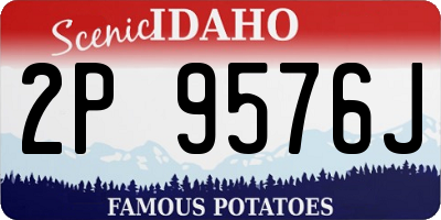 ID license plate 2P9576J