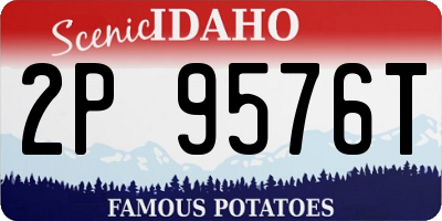 ID license plate 2P9576T