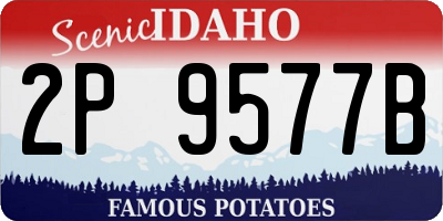 ID license plate 2P9577B