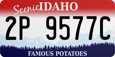 ID license plate 2P9577C