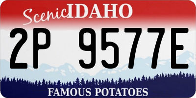 ID license plate 2P9577E