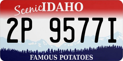 ID license plate 2P9577I