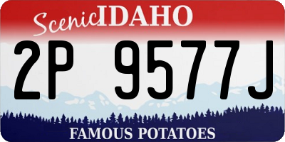 ID license plate 2P9577J