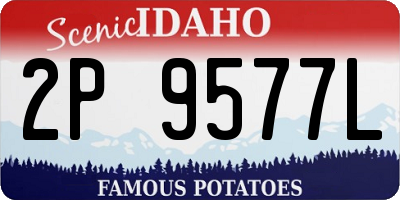 ID license plate 2P9577L