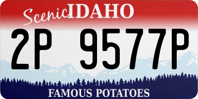 ID license plate 2P9577P