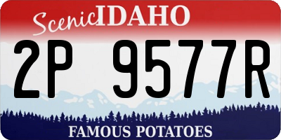 ID license plate 2P9577R