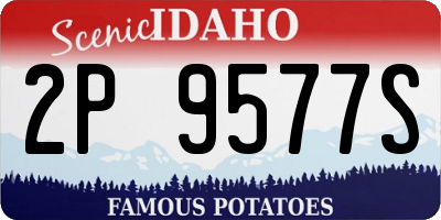 ID license plate 2P9577S