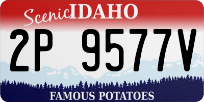 ID license plate 2P9577V