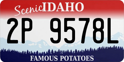ID license plate 2P9578L