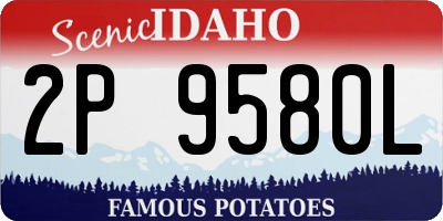 ID license plate 2P9580L