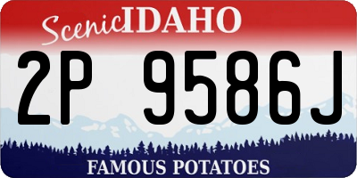 ID license plate 2P9586J