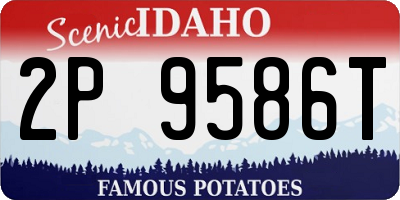 ID license plate 2P9586T