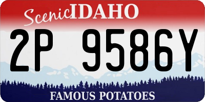 ID license plate 2P9586Y