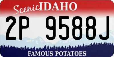 ID license plate 2P9588J