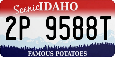 ID license plate 2P9588T
