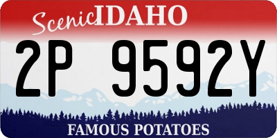 ID license plate 2P9592Y