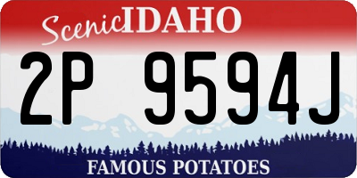 ID license plate 2P9594J
