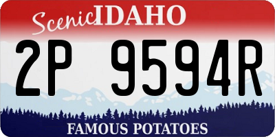 ID license plate 2P9594R
