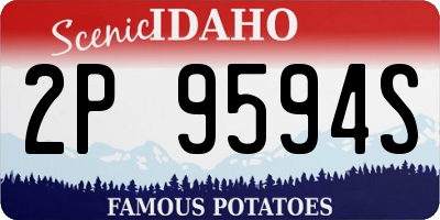 ID license plate 2P9594S