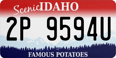 ID license plate 2P9594U