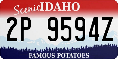 ID license plate 2P9594Z