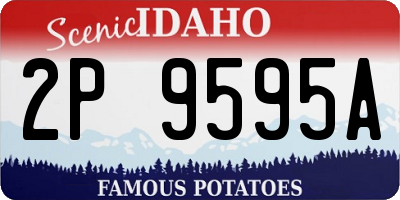 ID license plate 2P9595A