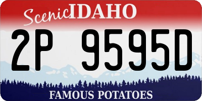 ID license plate 2P9595D