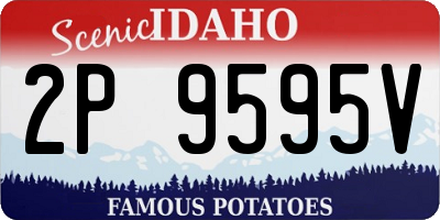 ID license plate 2P9595V