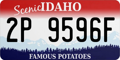 ID license plate 2P9596F