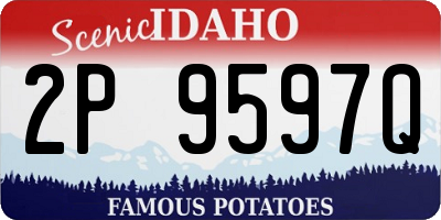 ID license plate 2P9597Q