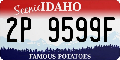 ID license plate 2P9599F