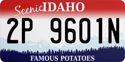 ID license plate 2P9601N