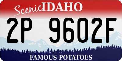 ID license plate 2P9602F