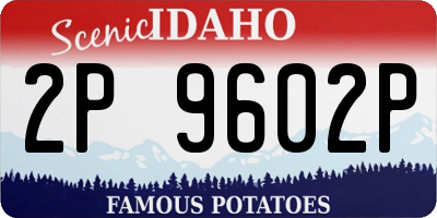 ID license plate 2P9602P