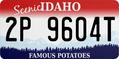 ID license plate 2P9604T