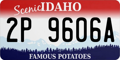 ID license plate 2P9606A