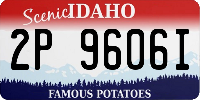 ID license plate 2P9606I